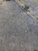 Wide Leg Jeans mit Steinchen Hellblau