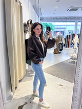 Bomberjacke Basic Braun