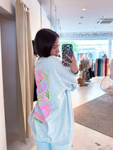 You Are Enough Crew Neck Hellgrau