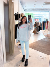 You Are Enough Crew Neck Hellgrau