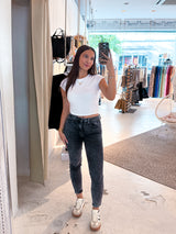 Skinny Jeans Dunkelgrau