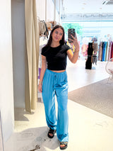 Silky Hose Taubenblau