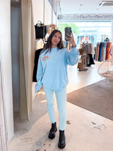 Arizona Crew Neck Hellblau