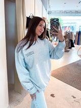 Espresso Martini Crew Neck Hellgrau