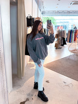 You Are Enough Crew Neck Dunkelgrau