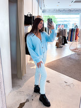 Strickjacke Hellblau