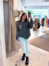 Good Vibes Only Crew Neck Dunkelgrau