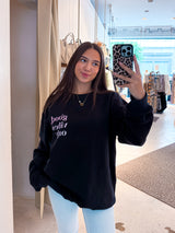 Good Vibes Only Crew Neck Schwarz