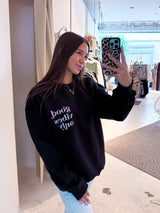 Good Vibes Only Crew Neck Schwarz