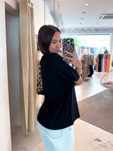 Bracy Heavy Oversized Tee Black White Gum