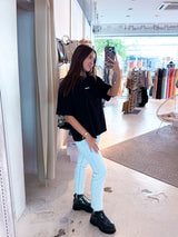 Bracy Heavy Oversized Tee Black White Gum