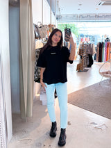 Bracy Heavy Oversized Tee Black White Gum