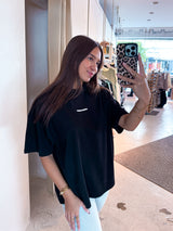 Bracy Heavy Oversized Tee Black White Gum