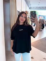 Bracy Heavy Oversized Tee Black White Gum