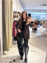 Oversized Blazer Basic Braun