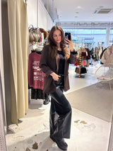 Oversized Blazer Basic Braun