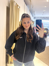 Brielle Oversized Sweat Jacket Vintage Black