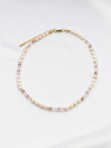 Beads By Brown Kette mit großen Süßwasserperlen Palace Rose - Gold