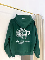 Miravet Oversized Hoodie Washed Solid Green