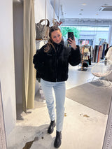 Georgia Teddy Puffer Jacket Schwarz