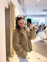 Georgia Teddy Puffer Jacket Sand