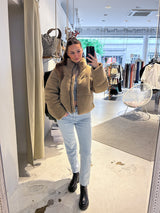 Georgia Teddy Puffer Jacket Sand