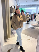 Georgia Teddy Puffer Jacket Sand