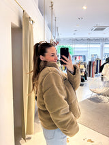 Georgia Teddy Puffer Jacket Sand