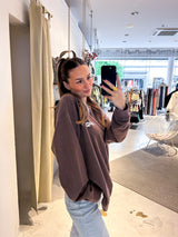 Dog Mum Crew Neck Braun