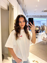 Piana Heavy Oversized Tee Washed Warm White