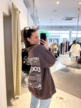 Dog Mum Crew Neck Braun