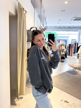 Dog Mum Crew Neck Dunkelgrau