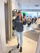 Dog Mum Crew Neck Dunkelgrau