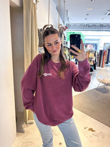 Dog Mum Crew Neck Weinrot