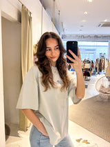 Trakai Heavy Oversized Tee Washed Fog Grey