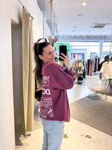 Dog Mum Crew Neck Weinrot