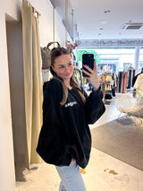 Dog Mum Crew Neck Schwarz