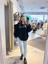 Dog Mum Crew Neck Schwarz