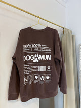 Dog Mum Crew Neck Braun