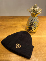 Beanie mit Herz Schwarz