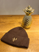 Beanie mit Herz Braun