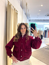 Bomberjacke Weinrot