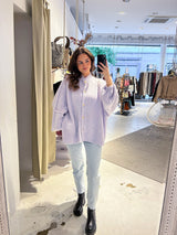 Oversized Strickjacke Flieder