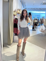 Rüschen Skort Taupe