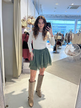 Rüschen Skort Olive