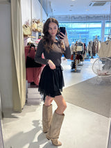 Rüschen Skort Schwarz