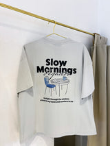 Trakai Heavy Oversized Tee Washed Fog Grey