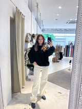 Oversized Strickpullover Schwarz