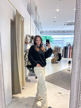 Oversized Strickpullover Schwarz