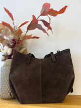 Velours Baguette Bag Braun